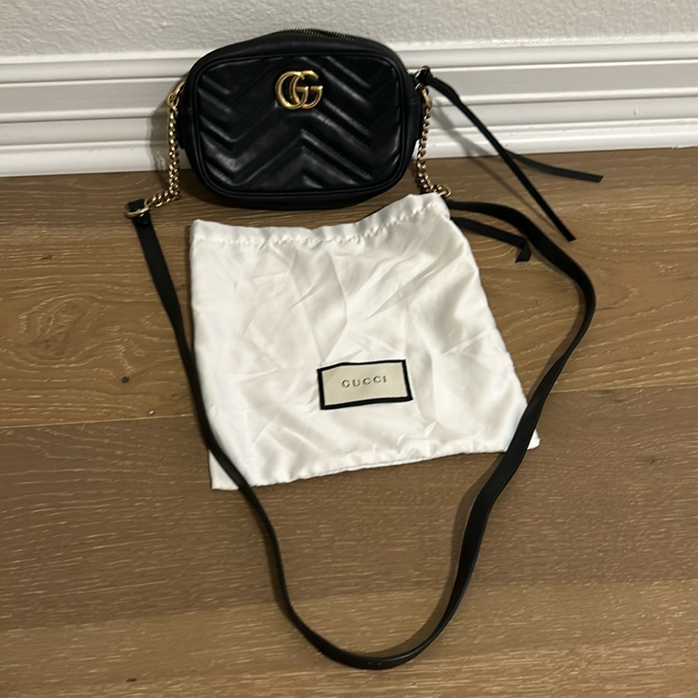 Gucci Mini Marmont GG Crossbody Handbag